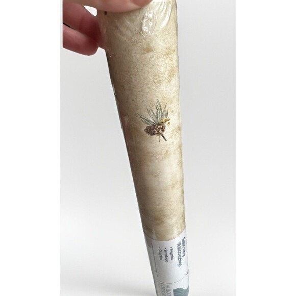 Vintage Pinecone Wallpaper Roll Rustic Cabin Lodge Nature Neutral Textured Look - Picture 14 of 14